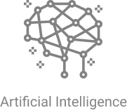 Artificial intelligence black logo