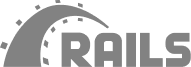 rails black logo
